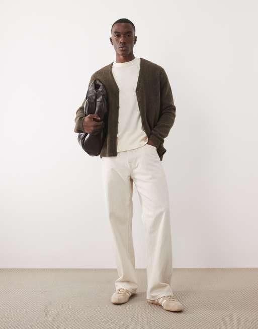 ASOS DESIGN - Débardeur oversize en maille à liserés - Écru, 3 de 5