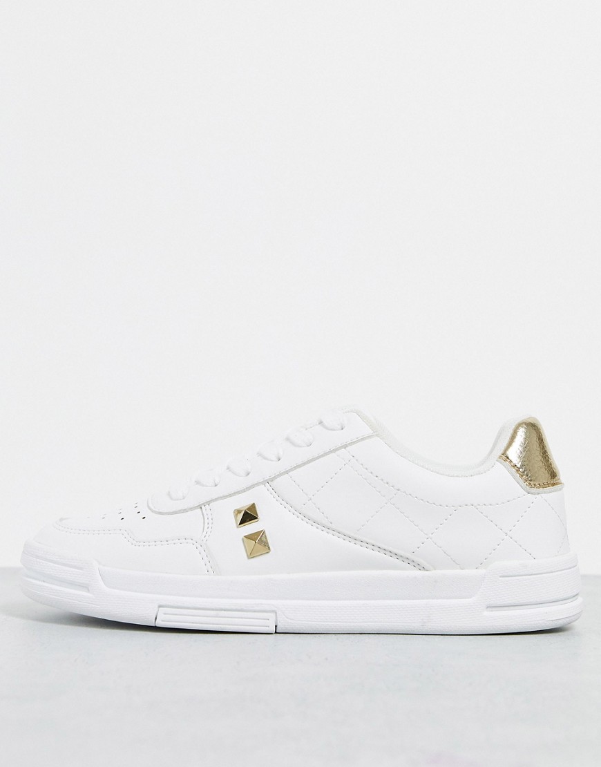 Sneackers Bianco donna ASOS DESIGN - Debut - Sneakers da skateboard con borchie, colore bianco