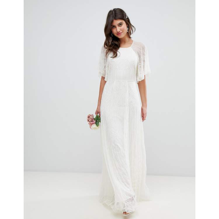 Asos edition deco on sale embellished wedding dress