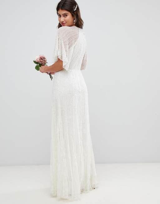 Asos edition deco on sale embellished wedding dress