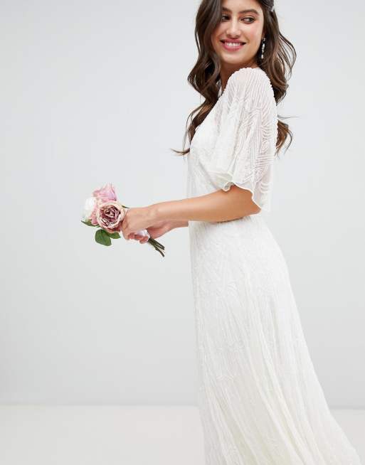 Asos edition deco on sale embellished wedding dress