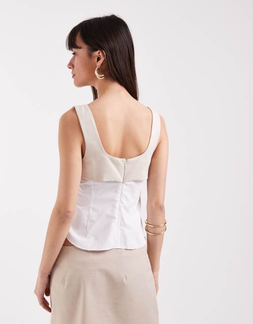 ASOS DESIGN DECON tailored deconstructed top, 4 of 4