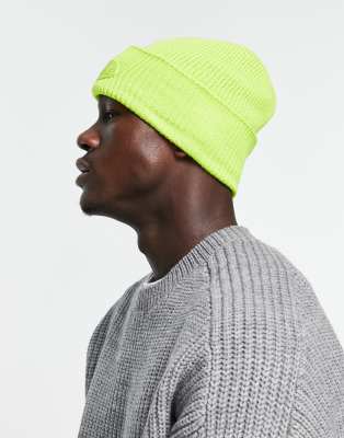 Lime green store knit hat