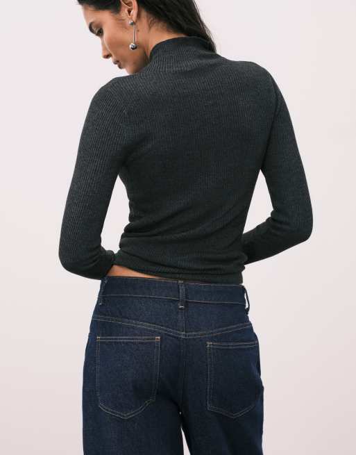 ASOS DESIGN deep turn up jean in indigo, 2 of 5