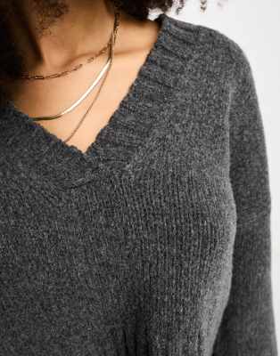 ★CPGN STUDIO_COMPAGNO★ Enjoy cut V-neck knit charcoal cmm01270_charcoal_xl?w=537&qlt