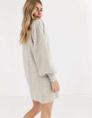 deep v sweater dress