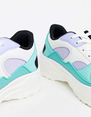 asos design denial chunky trainers