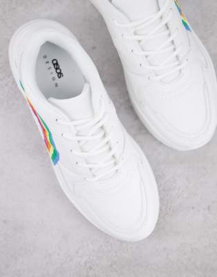 asos rainbow trainers