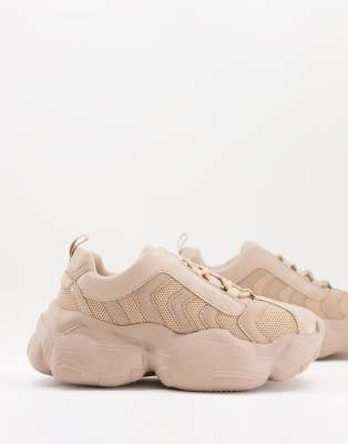neutral chunky sneakers