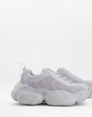 ASOS DESIGN Deject chunky trainers in grey | ASOS