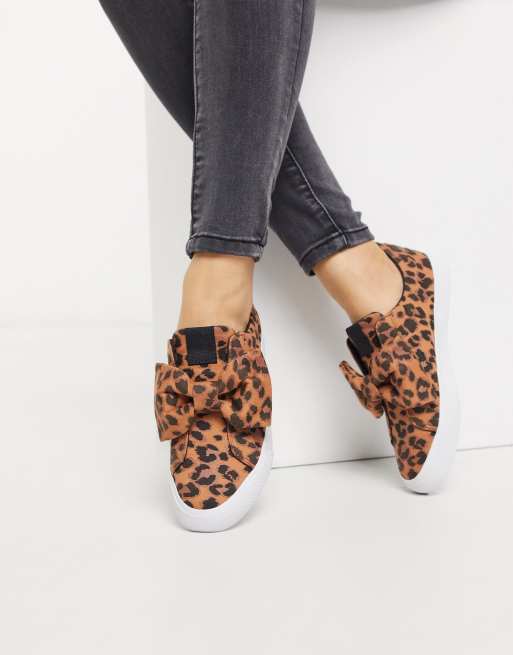 Asos leopard print on sale trainers