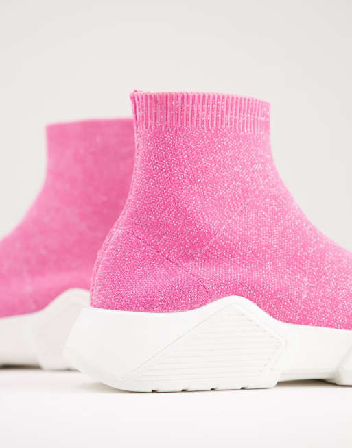 Hot pink clearance sock sneakers