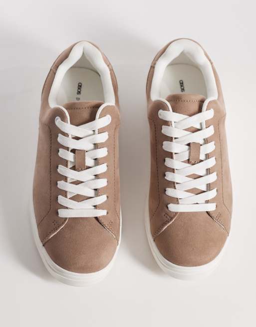 ASOS DESIGN - Delta - Sandfarvede sneakers med snørebånd i imiteret ruskind, 2 af 5