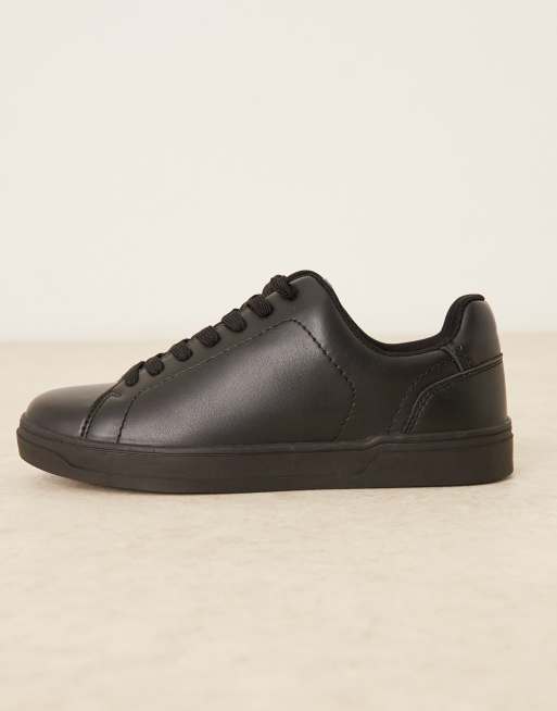 ASOS DESIGN - Delta - Sneakers met veters in zwart, 2 van 5