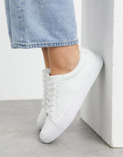 ASOS DESIGN - Demi - Baskets à lacets - Blanc