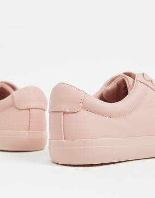 asos leather trainers