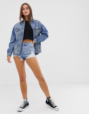 asos womens denim shorts