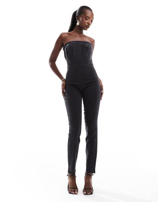 Black bodycon jumpsuits best sale