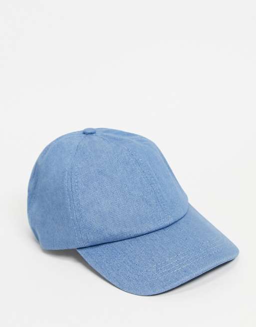 ASOS DESIGN denim baseball cap in blue | ASOS