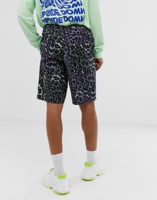 leopard print basketball shorts