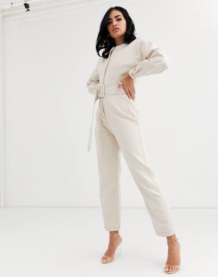 asos cream jumpsuit
