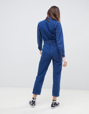 asos denim boiler suit