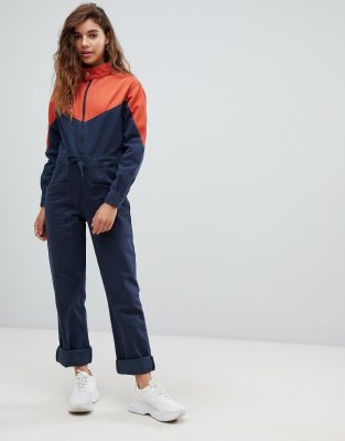 asos denim boiler suit