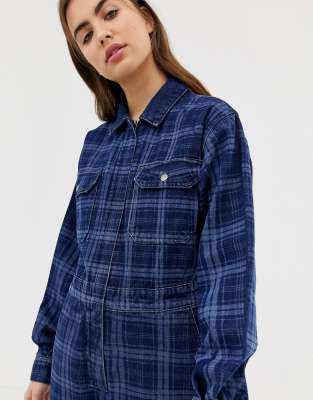 asos denim boiler suit