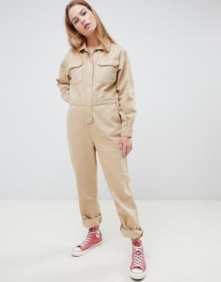 denim boiler suit asos