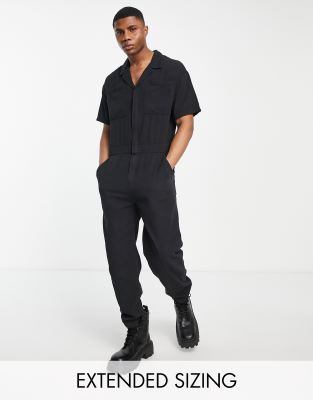 ASOS DESIGN denim boilersuit in washed black - ASOS Price Checker