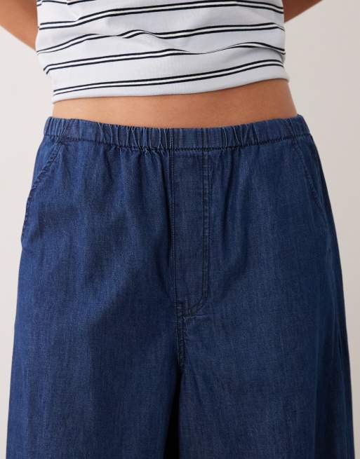 ASOS DESIGN - Denim broek met ballonpijpen in donkere wassing, 5 van 5