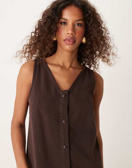 Sleeveless button down maxi dress on sale