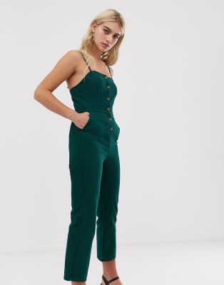 asos green playsuit