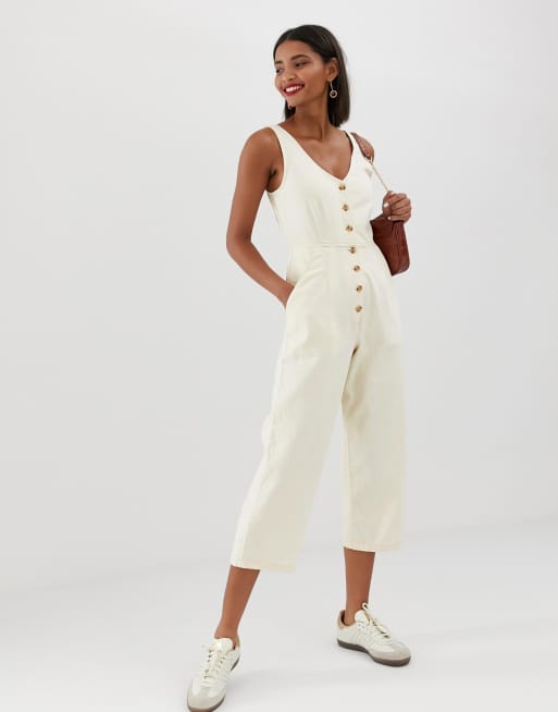 Button Through Jumpsuit