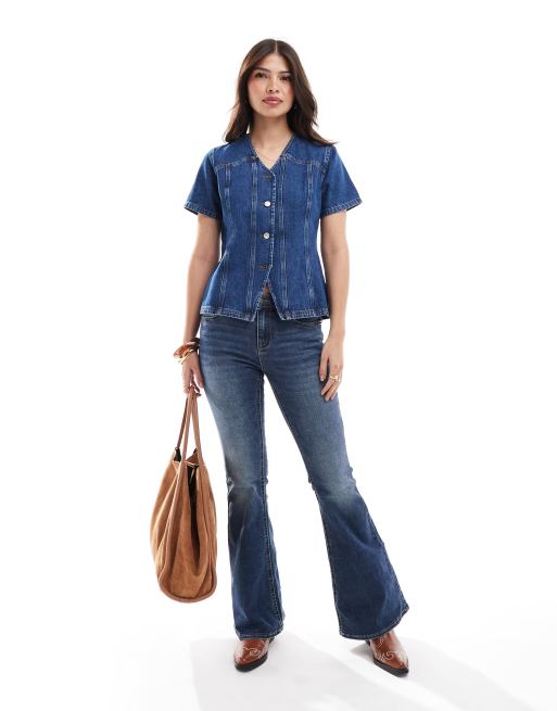 Fashion asos ladies denim shirt