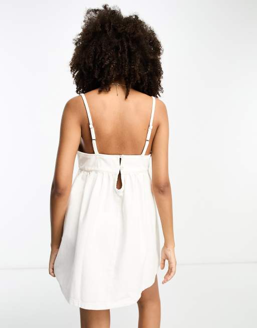 White cami shop mini dress