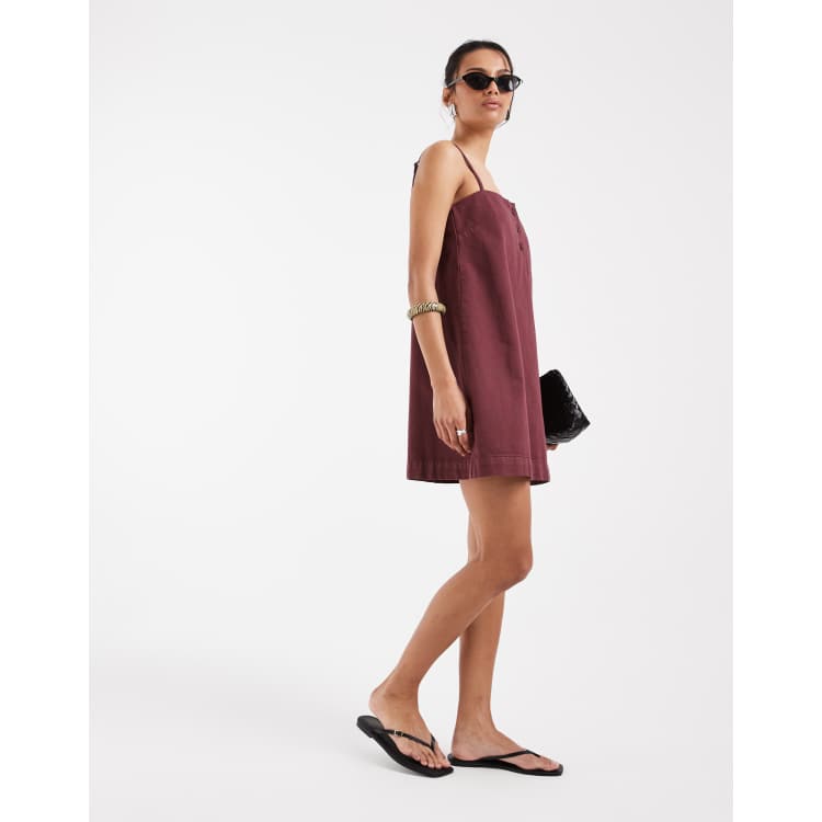 burgundy tank top dress Baseball MS Youth Tank Dress YXL