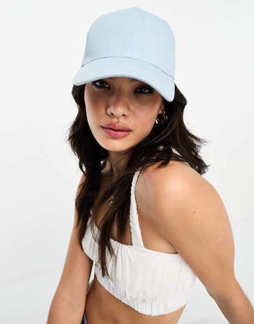 ASOS DESIGN baseball cap in light blue