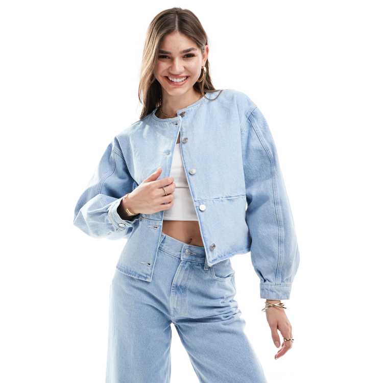 Asos ladies denim jacket best sale