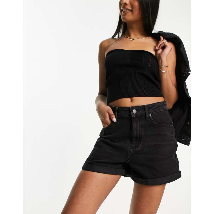 ASOS DESIGN mini shorts in black