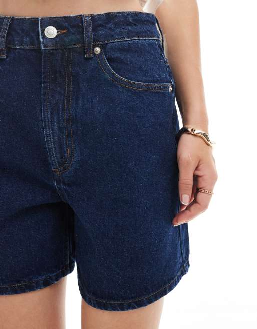 ASOS DESIGN denim dad short in rinse wash, 4 of 5
