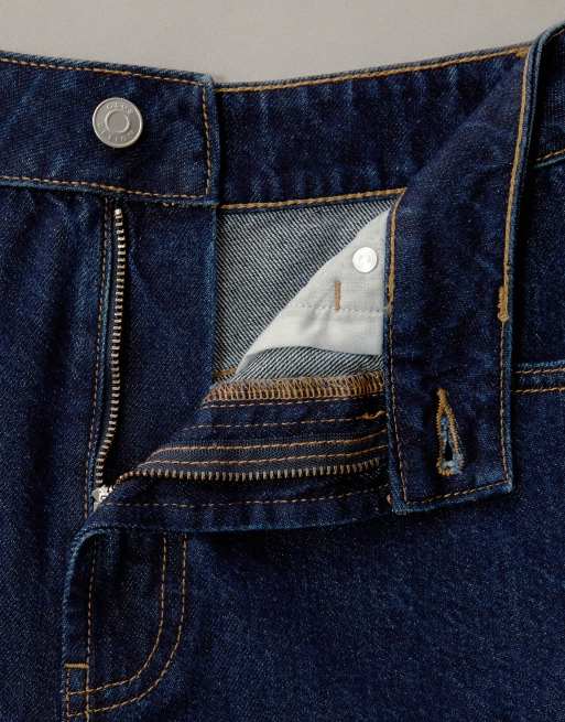 ASOS DESIGN denim dad short in rinse, 6 of 7
