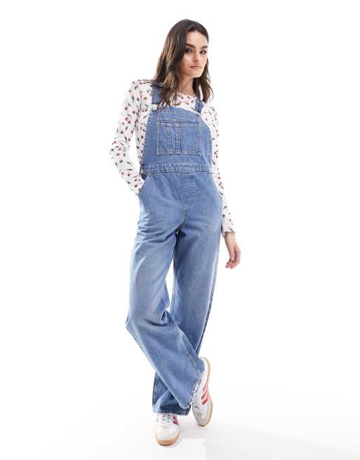 Denim dungarees hot sale size 18