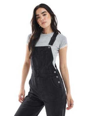 ASOS DESIGN ASOS DESIGN denim dungaree in washed black