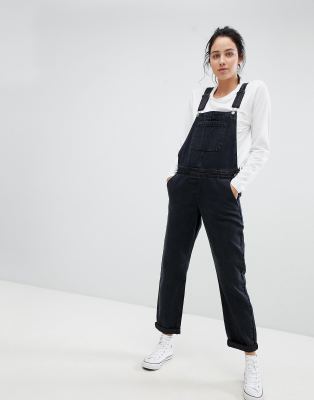 asos black overalls