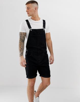 asos black dungarees