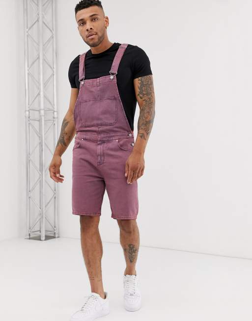 Denim Dungaree shorts