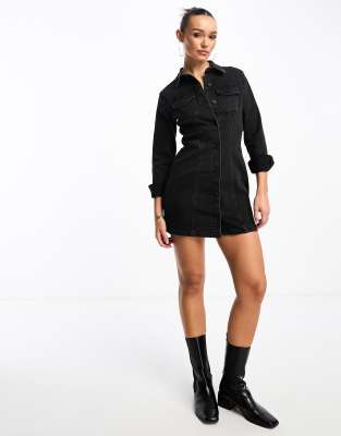 Black fitted 2024 tshirt dress