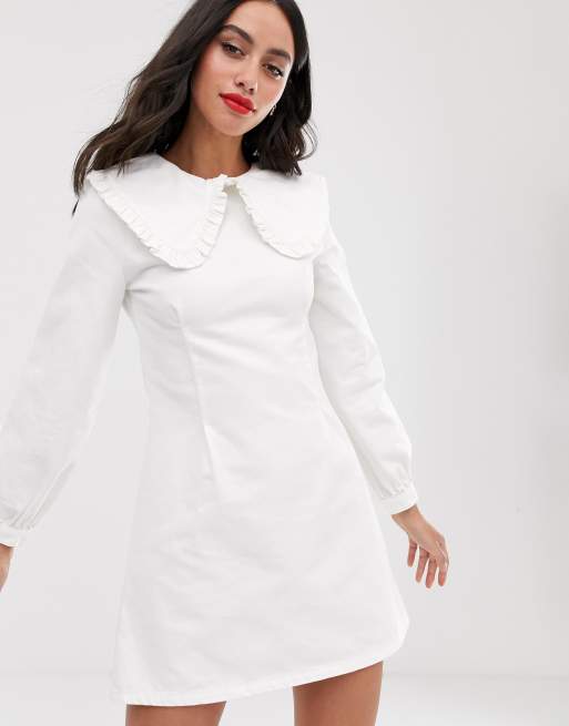 White 2025 collar dress