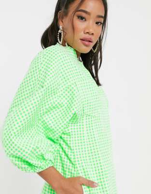 asos gingham dress
